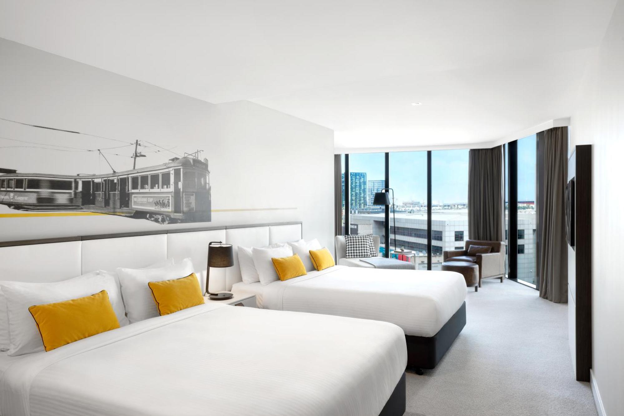 Hotel Peppers Docklands Melburne Exterior foto A typical room at the hotel